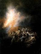 Fire at Night Francisco de goya y Lucientes